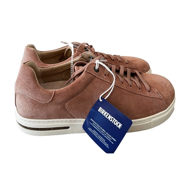 Birkenstock Bend Low Sneaker Pink Clay Suede Mens EU 43 size US 10 NEW nwt Shoe - Picture 2 of 13